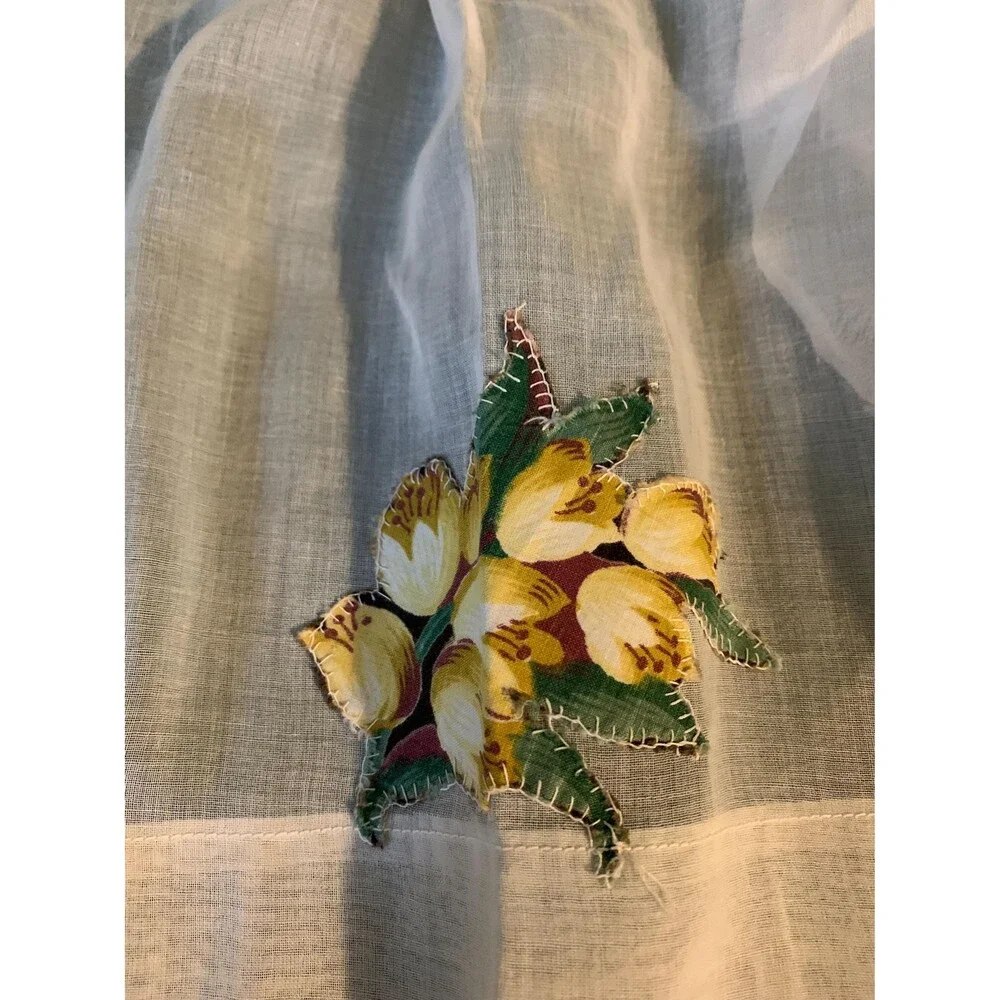 Vintage Floral Appliquéd Apron